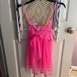 Victoria Secret Pink Sheer Babydoll Lingerie
